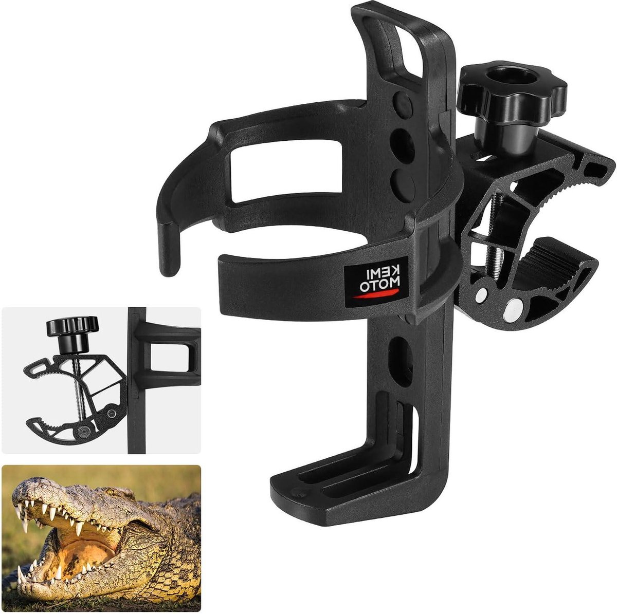 Universele flessenhouder voor fiets - set van 2 - metalen klem - zonder boren - voor drinkflessen van 15-4 cm - fietsaccessoire