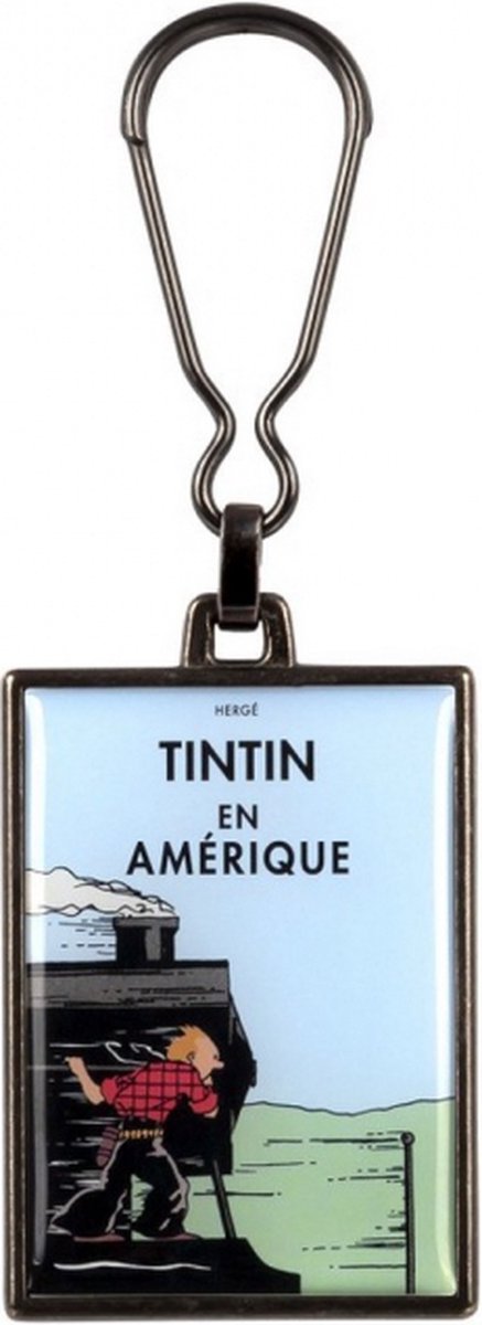 Kuifje Sleutelhanger - Kuifje in Amerika / Tintin en Amerique - Metaal - eenzijdig bedrukt