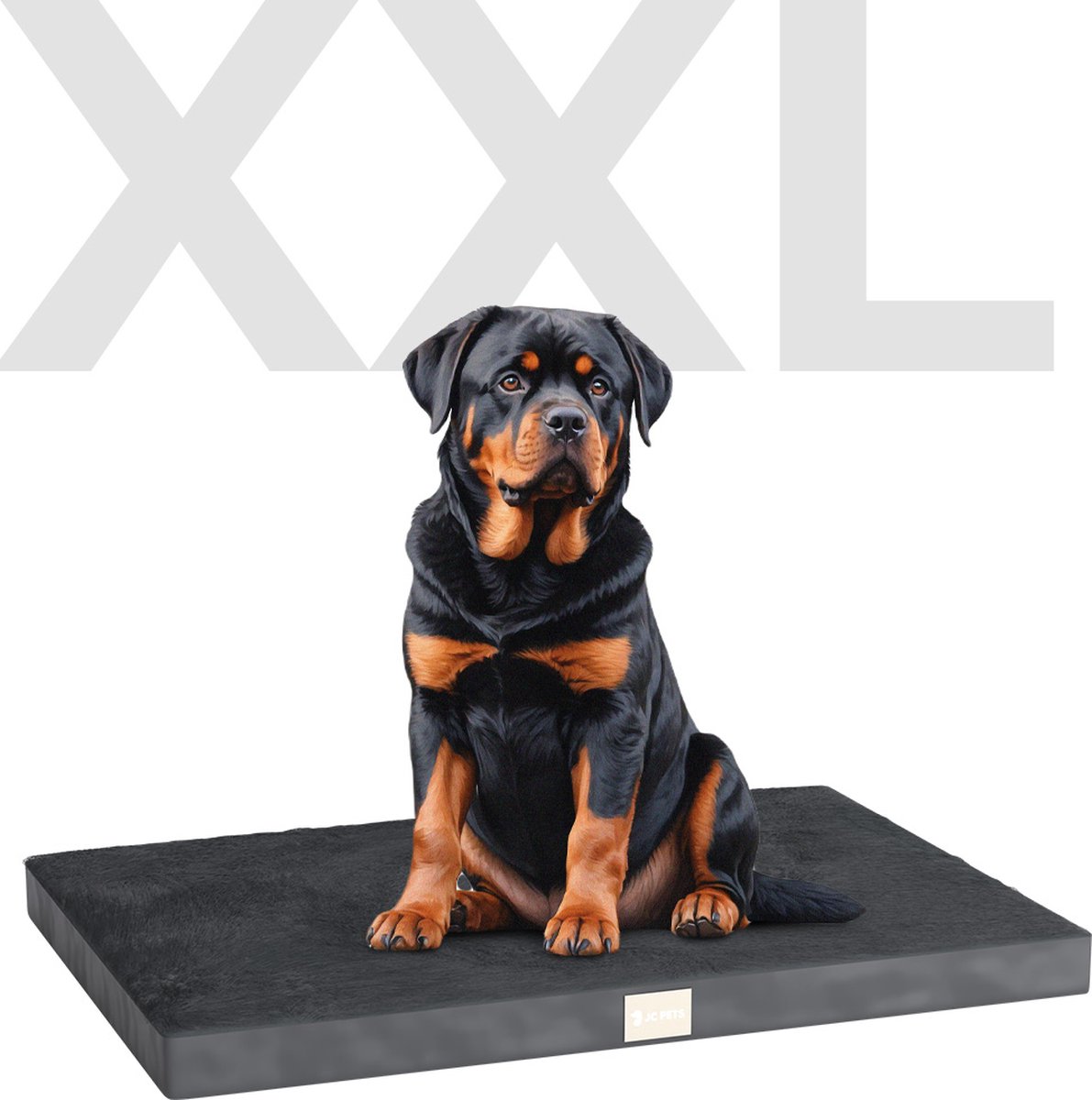 JC Pets Orthopedisch Hondenkussen - Maat XXL (115 x 71 x 8 cm) - Hondenbed, Benchkussen & Hondenmand met Anti-Slip en Wasbare Hoes - Geschikt voor JC Pets Hondenbench