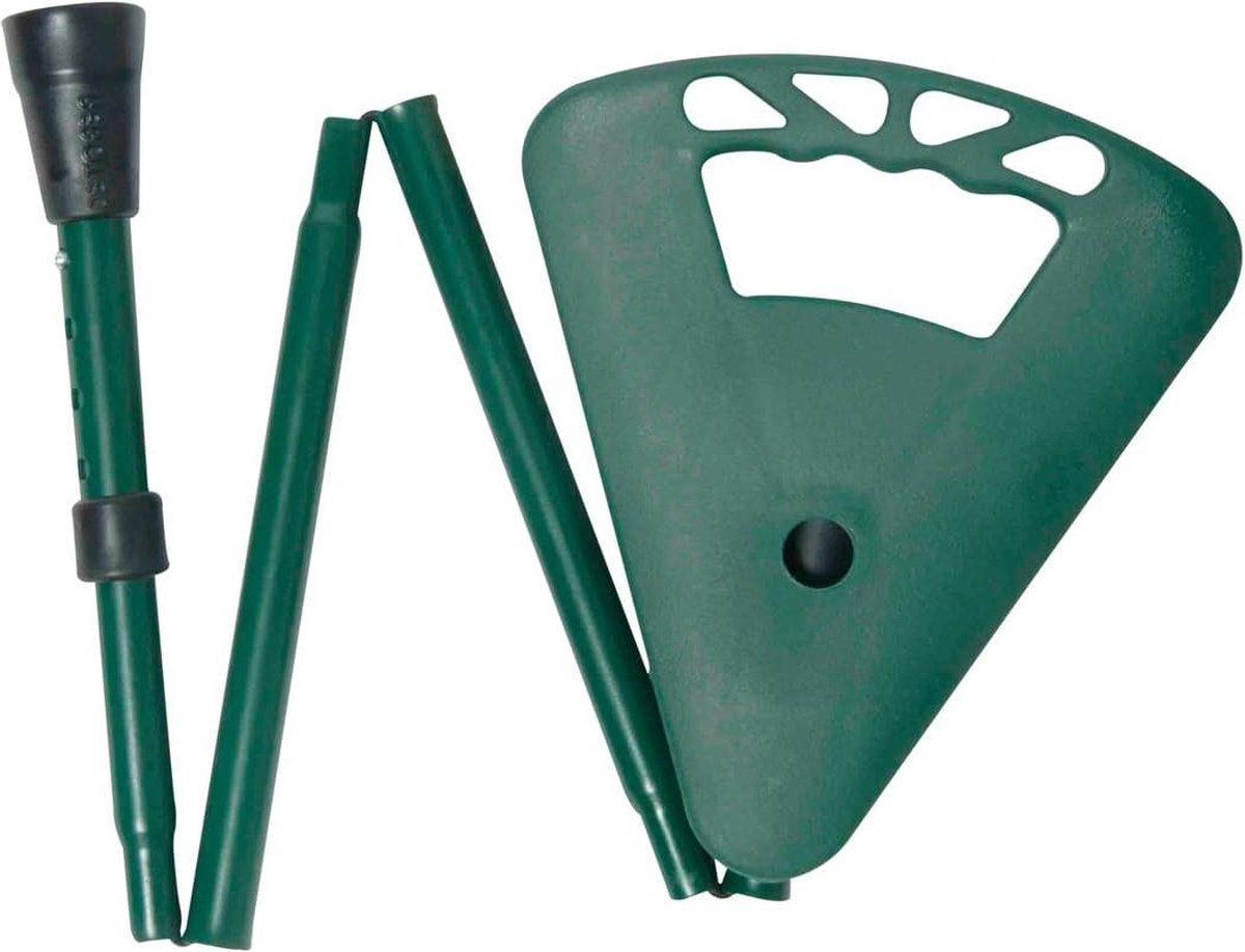 Wandelstok Opvouwbare Flipstick - Hoogte Verstelbare Wandelstoel Stok in Groen