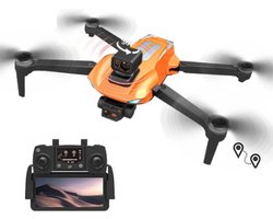 LUXWALLET Aerofly Pro Dodge – 30km/h – GPS Drone + OAS (Obstakels Vermijden) – 1200 Meter – 1-As Camera – EIS Stabilisator + 2 ACCU + IOS/Android App
