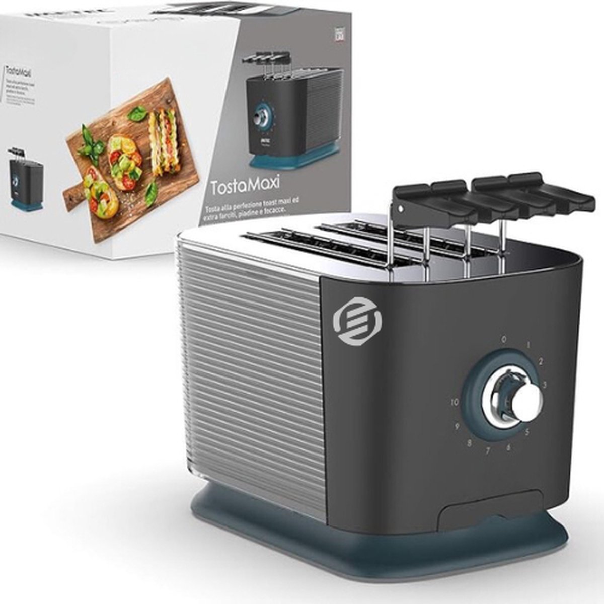 Equivera Broodrooster met Tostiklemmen - Broodrooster - Tosti Toaster - Tostiapparaat - Toaster