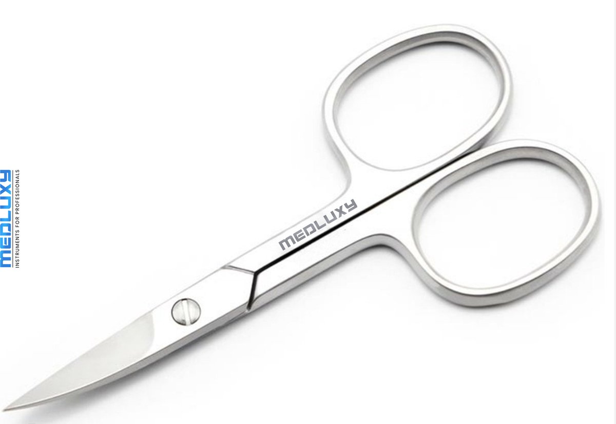 Goedkoopste MEDLUXY - Nagelschaar - 9 cm - Gebogen snijvlak [Stevige nagelschaar voor Vingernagels en Teennagels, Pedicure - Manicure]