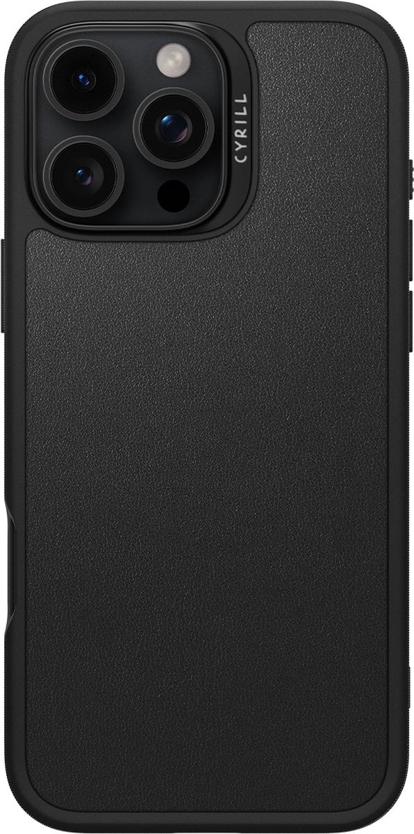 Spigen Cyrill Kajuk Mag Hoesje Geschikt voor Apple iPhone 16 Pro - Back Cover Compatibel met MagSafe - Zwart