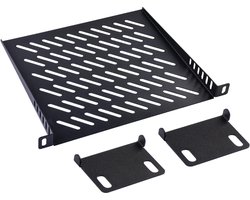 Accessoires Rack Shell 10 inch 05U - Geventileerde planken voor luchtcirculatie - Cantilever mount - Universeel - Netwerkkastplank - Computerkastmontageplank