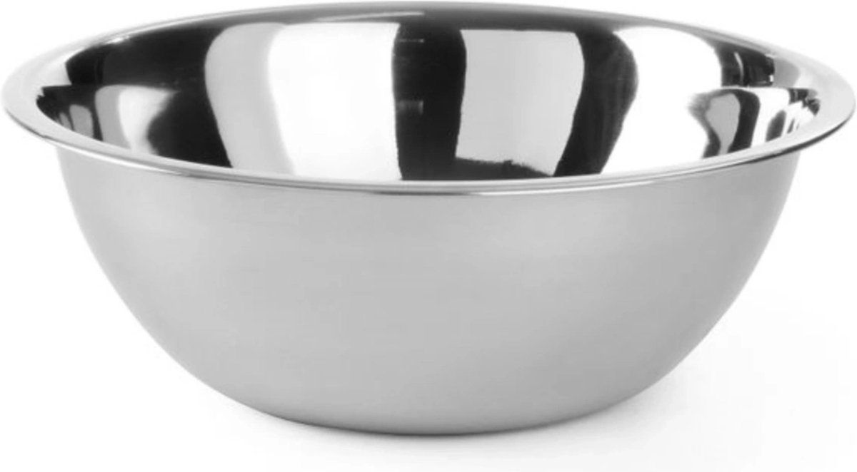 HENDI Beslagkom – Roestvrij staal – 0,7L – Vaatwasserbestendig – ⌀158x(H)55mm