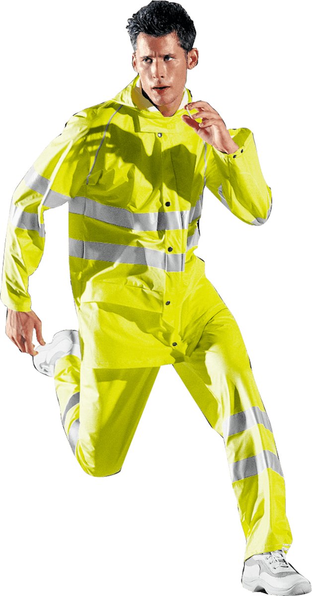 SIR SAFETY GLAMOUR Hi Vis Reflecterend Parka Werkjas HEREN Veiligheidsjas Geel - Waterdicht - Winddicht - Reflecterend