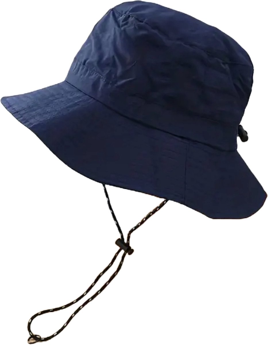 Flipflop Club® Waterproof Bucket Hat | Navy Packable Vissershoedje | UV Bescherming | Accessoires voor festival | Regen Hoedje | Vissershoed | Unisex | Visser Cap | Sun Hat | Zonnehoedje | Safari Hoed | Kamperen | Camping — afbeelding 2