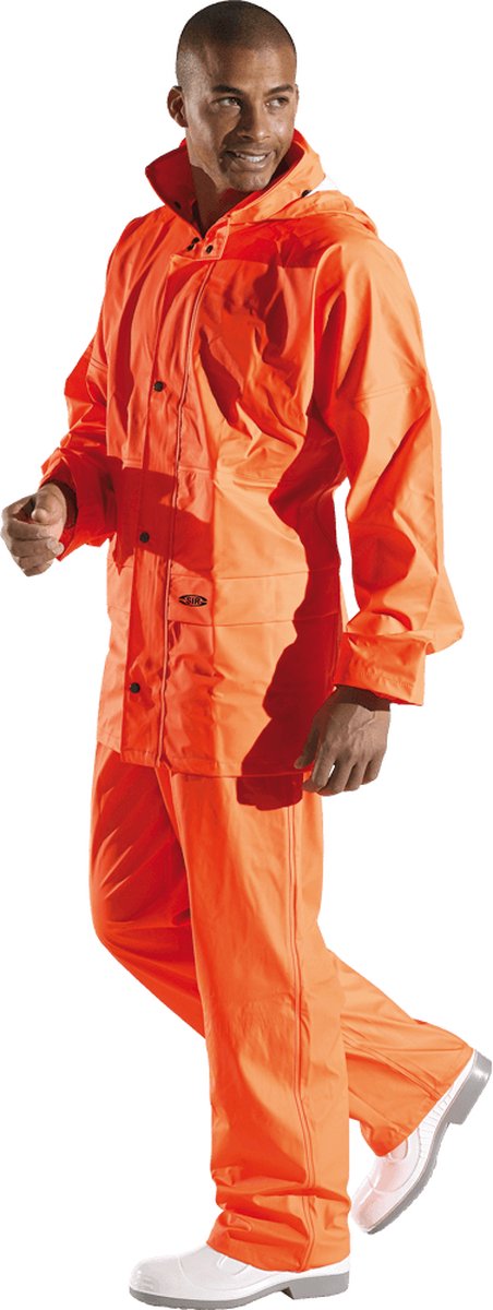 SIR SAFETY SUNCITY Hi Vis Reflecterend Parka Werkjas HEREN Veiligheidsjas Oranje - Waterdicht - Winddicht - Opvouwbare Capuchon
