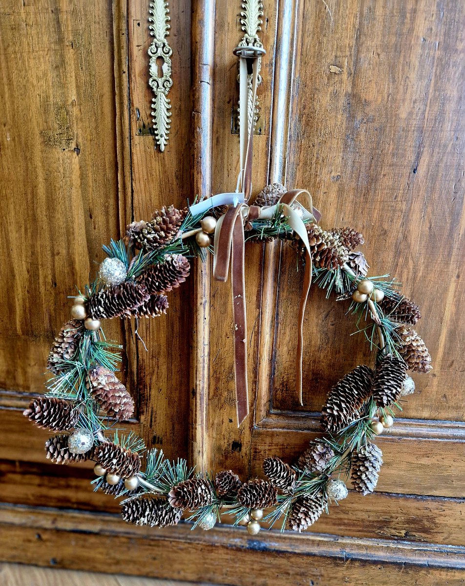 Alinterieur - Kerst - Kerstkrans - Dennenappels - 30cm