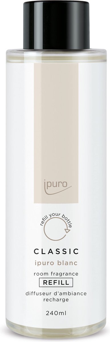 Goedkoopste Ipuro Classic Blanc geurstokjes 240 ml refill - navulling