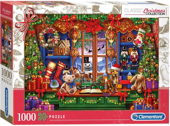 Foto: Clementoni classic christmas collection puzzel 1000 stukjes volwassenen legpuzzel speelgoedwinkel