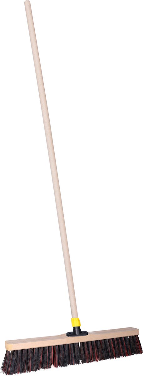 Goedkoopste Brumag Straatbezem ODIN voor harde ondergrond - Harde bezemkop van 50 cm breed - Houten steel 120 cm