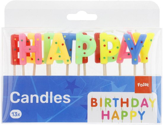 Happy Birthday Kaarsjes Rosé Goud - Feestbazaar.nl