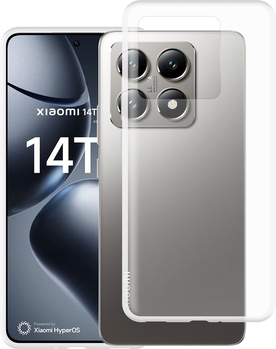 Cazy hoesje geschikt voor Xiaomi 14T Pro Hoesje Siliconen - Flexibele Case - Transparant