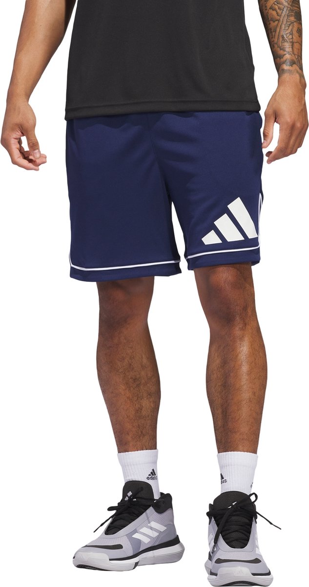 adidas Performance adidas Basketball Badge of Sport Short Heren Blauw
