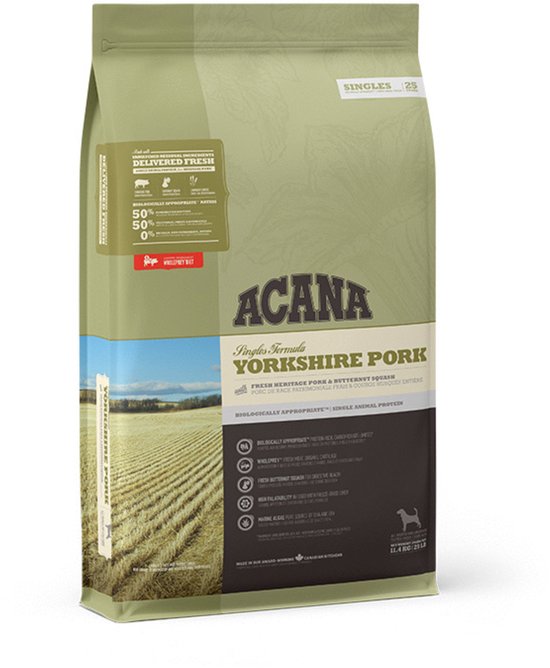 Acana Singles Yorkshire Pork Varken&Pompoen - Hondenvoer - 11.4 kg