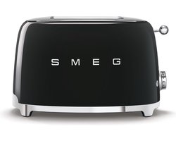 SMEG TSF01BLEU - Broodrooster - Zwart - 2x2 - 950W - 6 niveaus SMEG TSF01BLEU - Broodrooster - Zwart - 2x2 - 950W - 6 niveaus