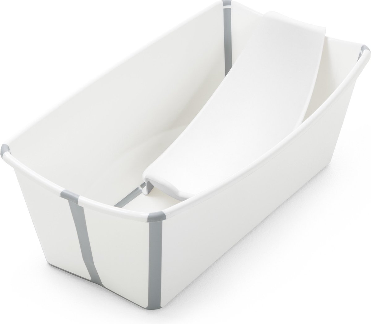 Goedkoopste Stokke Flexi Bath (Wit) met ondersteuning voor pasgeborenen - Duurzaam en gemakkelijk op te bergen - Handig thuis of op reis - Geschikt voor pasgeborenen en tot 4 jaar