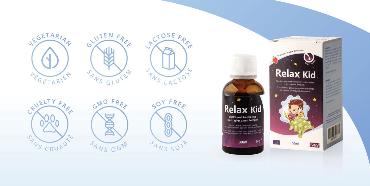 Goedkoopste Relax Kid – Natuurlijke Kinderdruppels voor Slaap & Rust | Citroenmelisse, Lindebloesem & Kaasjeskruid | Zonder Melatonine | Aardbeiensmaak | 30 ml