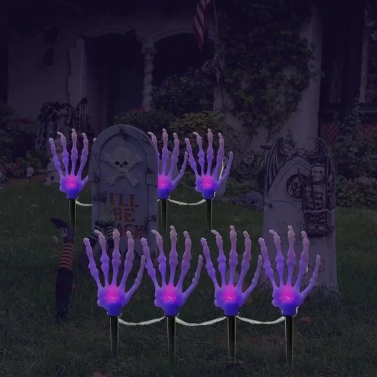 Décorations fantômes d'Halloween avec LED - Pour porte d'entrée, terrasse, jardin, pelouse, fête, vélo rouge rétro