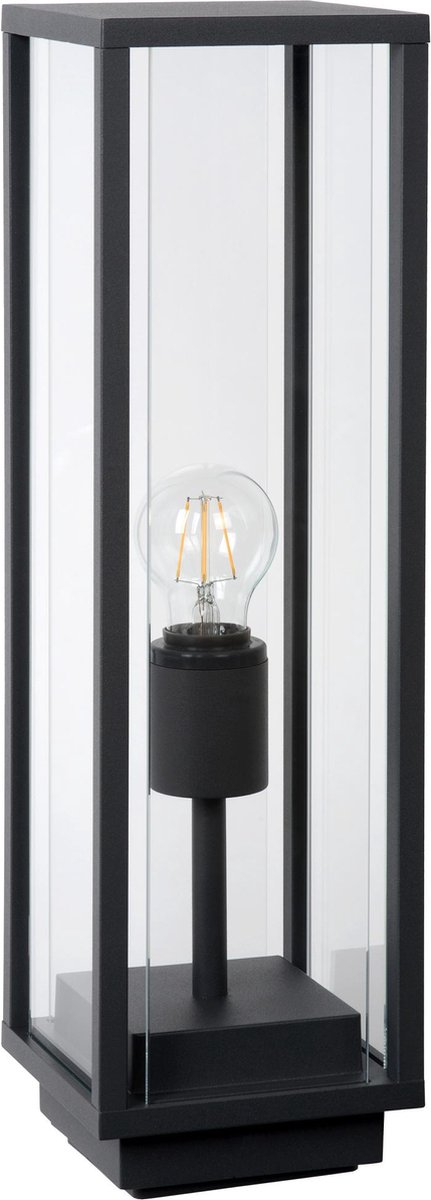 Lucide Claire - Sokkellamp - 1xE27 - IP54 - Antraciet