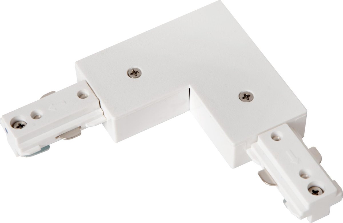 Lucide TRACK L-koppelstuk - 1-fase Railsysteem / Railverlichting - Rechts - Wit (Uitbreiding)