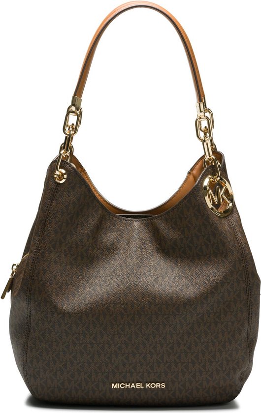 Michael Kors Lillie Large Chain Tote Dames Hobotas Bruin bol