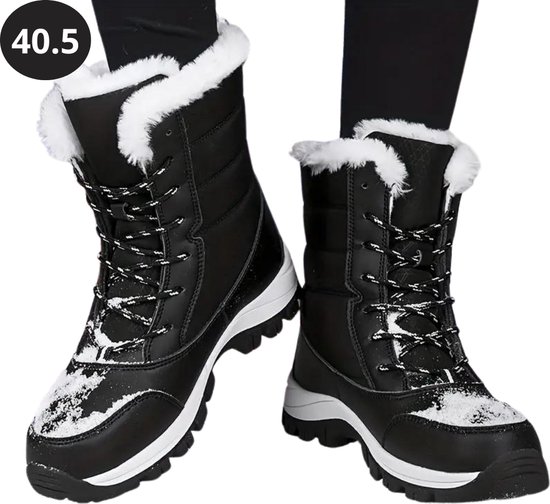 Livano Snowboots - Sneeuwschoenen - Sneeuwboots - Dames - Wintersport - Ski - Skischoenen - Zwart - 40.5 - Hoog