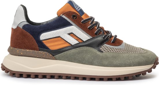 Floris van Bommel NOPPI 29.14 - Lage sneakersHeren sneakersVrije tijdsschoenen - Kleur: Groen - Maat: 44