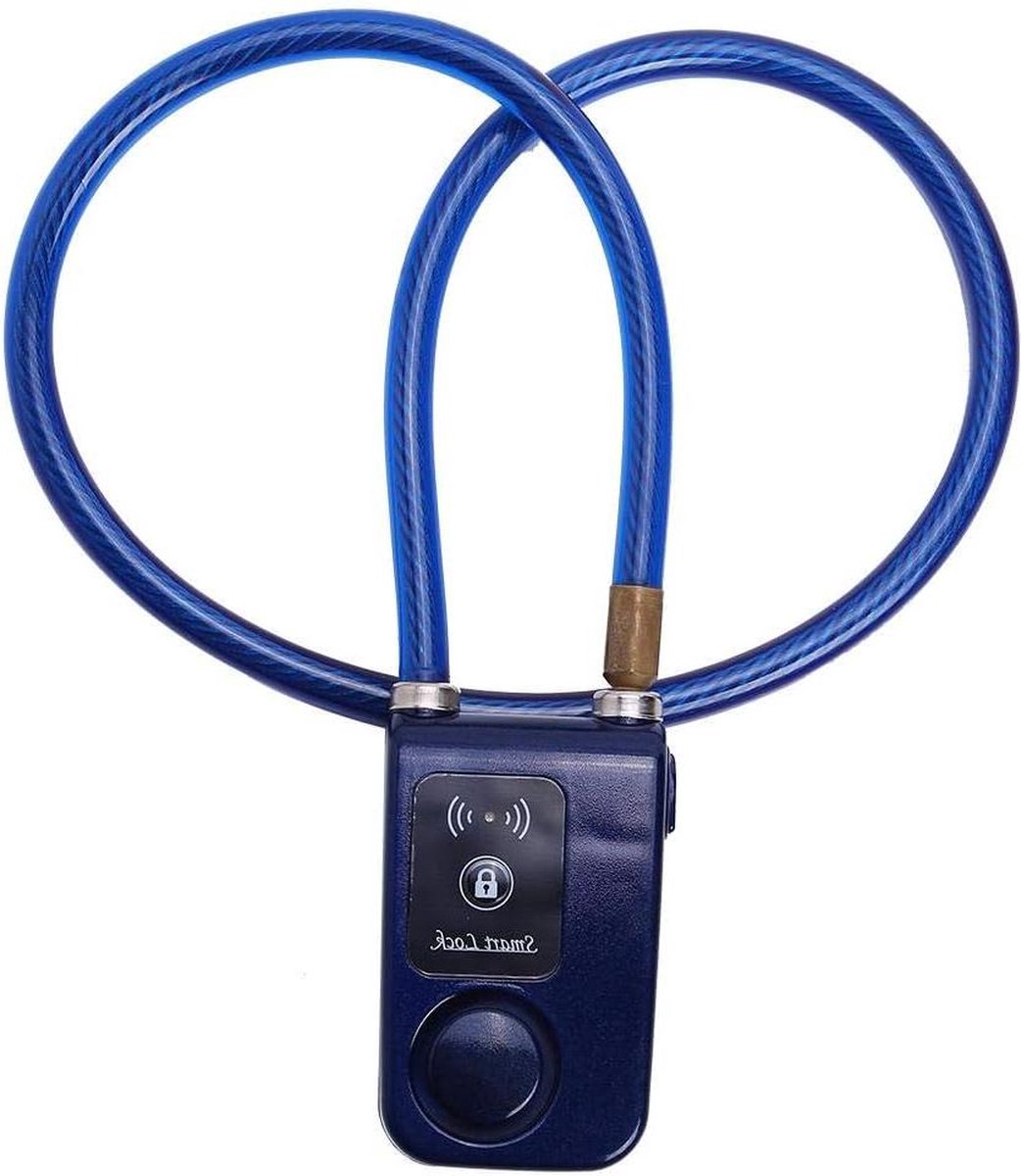 Fietskettingslot waterdicht high-performance fietsslot app-besturing bluetooth smart wireless diefstalalarm-kettingslot met 105 dB alarm voor .