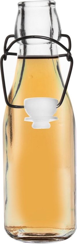 Foto: Fles met beugelsluiting glas 290 ml beugelfles inmaakfles oliefles