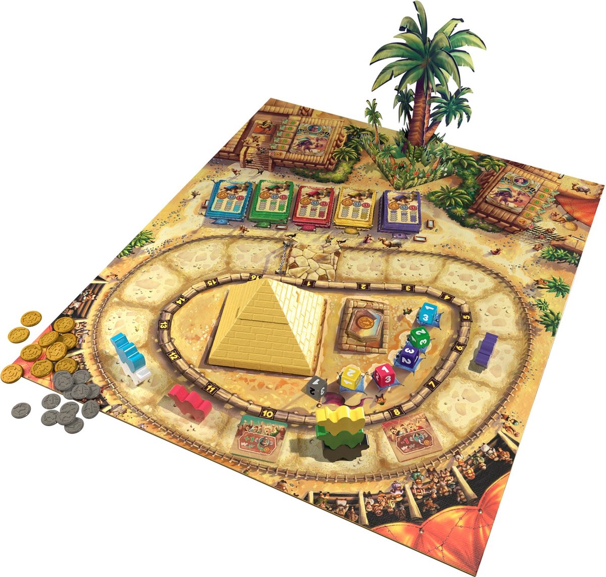 Eggertspiele Camel Up - Bordspel Kamelenrace - Nieuwe editie met 3D palmboom — afbeelding 10