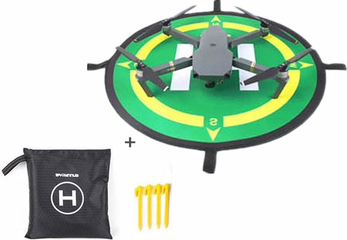 Groene Landing Pad voor Mavic 3 - Rubber - Diameter 50cm - Drone Accessoire