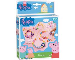 foto van Bambolino Toys - Peppa sieradenset - junior knutselset sieraden maken - 2 armbandjes en halsketting - cadeautip