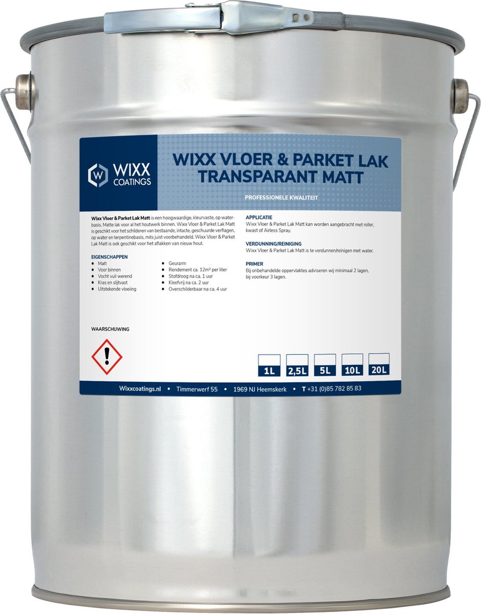 Wixx Vloer & Parket Lak Transparant Matt - 1L -