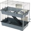 Ferplast Konijnenkooi Rabbit 100 Dubbel - Dierenverblijf - 95x57x93.5 cm Grijs
