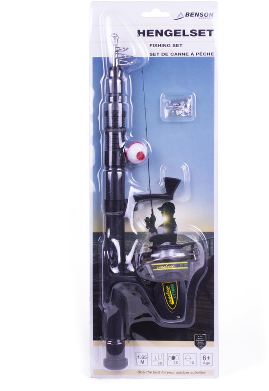 Benson Telescopische Vis Hengel Set - Hengel Set - 165 cm — afbeelding 4