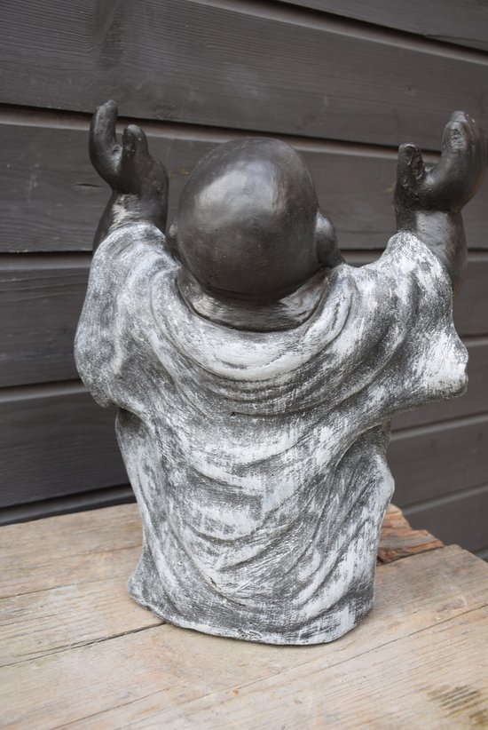 "Entier" Happy Buddha, statue de jardin en béton