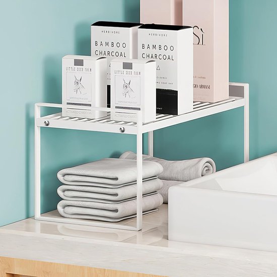 JGS ® Ruimtebesparende Keukenorganizer met Uittrekbare Lades voor Onder de Gootsteen