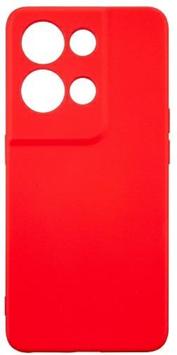 Beline Siliconen Hoesje Oppo Reno 8 Pro rood/ed