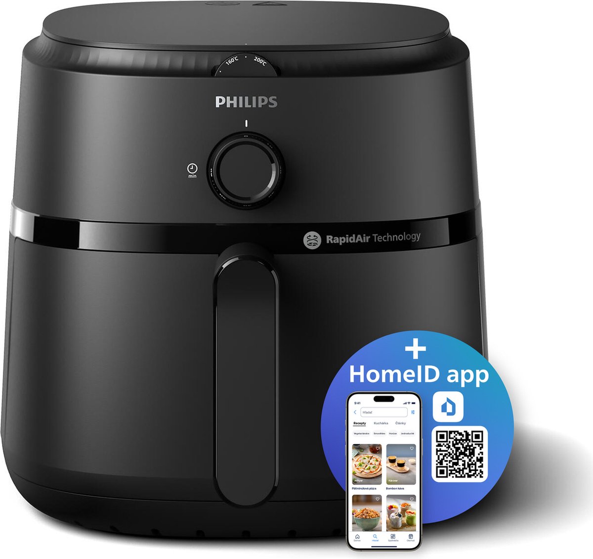 Afbeelding 2 van Philips 1000 series NA130/00 Airfryer 1000-serie, 6,2 liter