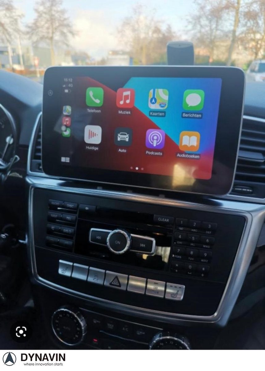 Mercedes GLE W166 navigatie 2015-2019 carkit android 11 met draadloos carplay en android auto ook geschikt voor iphone