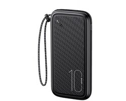 USAMS Powerbank PB56 10000mAh 2xUSB / USB-C / MicroUSB Snelladen zwart/zwart 10KCD15001 (US-CD150)
