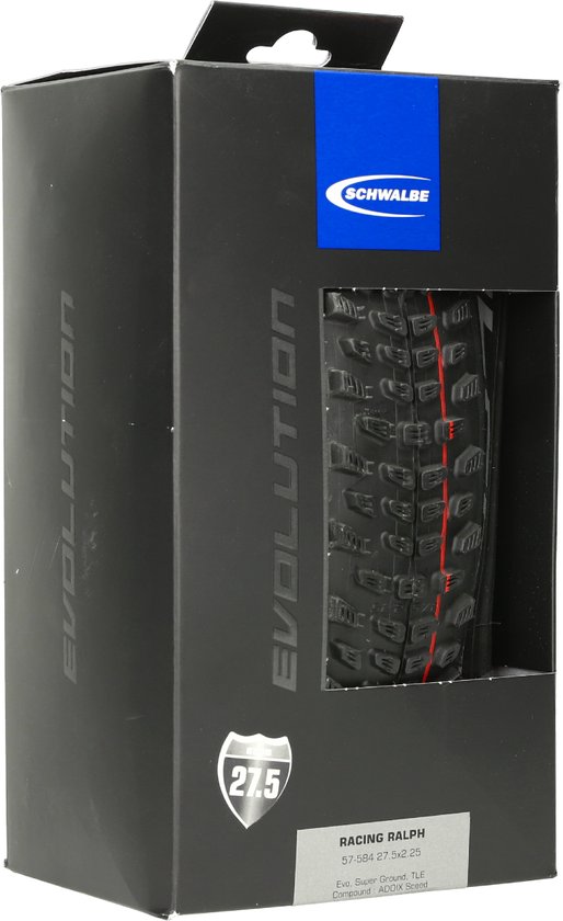 Schwalbe Vouwband Racing Ralph - SuperGround - TLE - 27.5 x 2.25 inch / 57-584 - ADDIX Speed - Zwart van Schwalbe — afbeelding 4