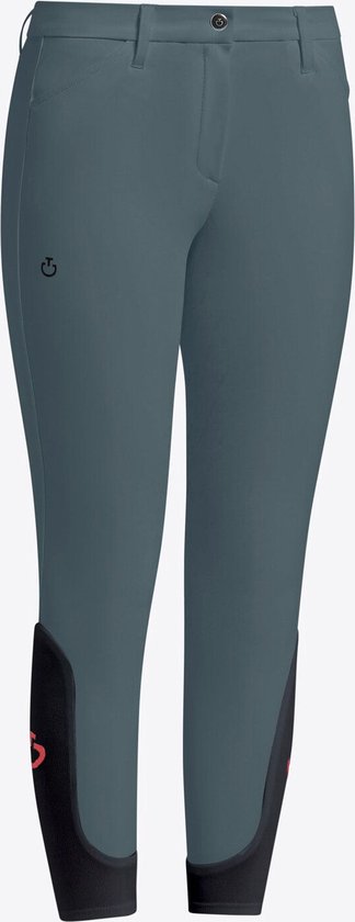 Pantalon de dressage Cavalleria Toscana Full Grip unisexe Enfants FW24 140 gris orage