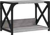 vidaXL - Printerstandaard - 44x26x31,5 - cm - bewerkt - hout - grijs - sonoma - eiken