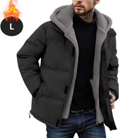 Nivard Winter Jacket - Parka - Homme - Hiver - Veste Polaire - Adulte - Élégant - Avec Capuche - Zwart - L