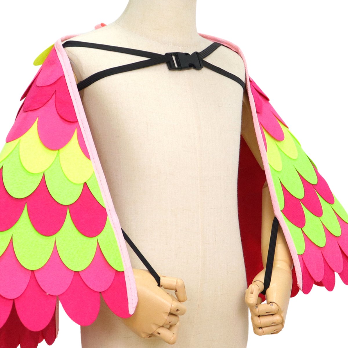 Joya Kids® Vogel Verkleedcape en Masker Blauw | Cape met Masker van Vilt | Vilten Verkleedset | Verkleden Paradijsvogel | Meisje en Jongen Verkleedkleding | Cape Set | Carnaval en Halloween Outfit Kinderen — afbeelding 16