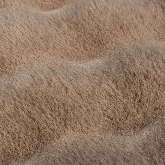 Tapis à poils longs Flycarpets - Gaufre - Taupe 160 x 230 cm